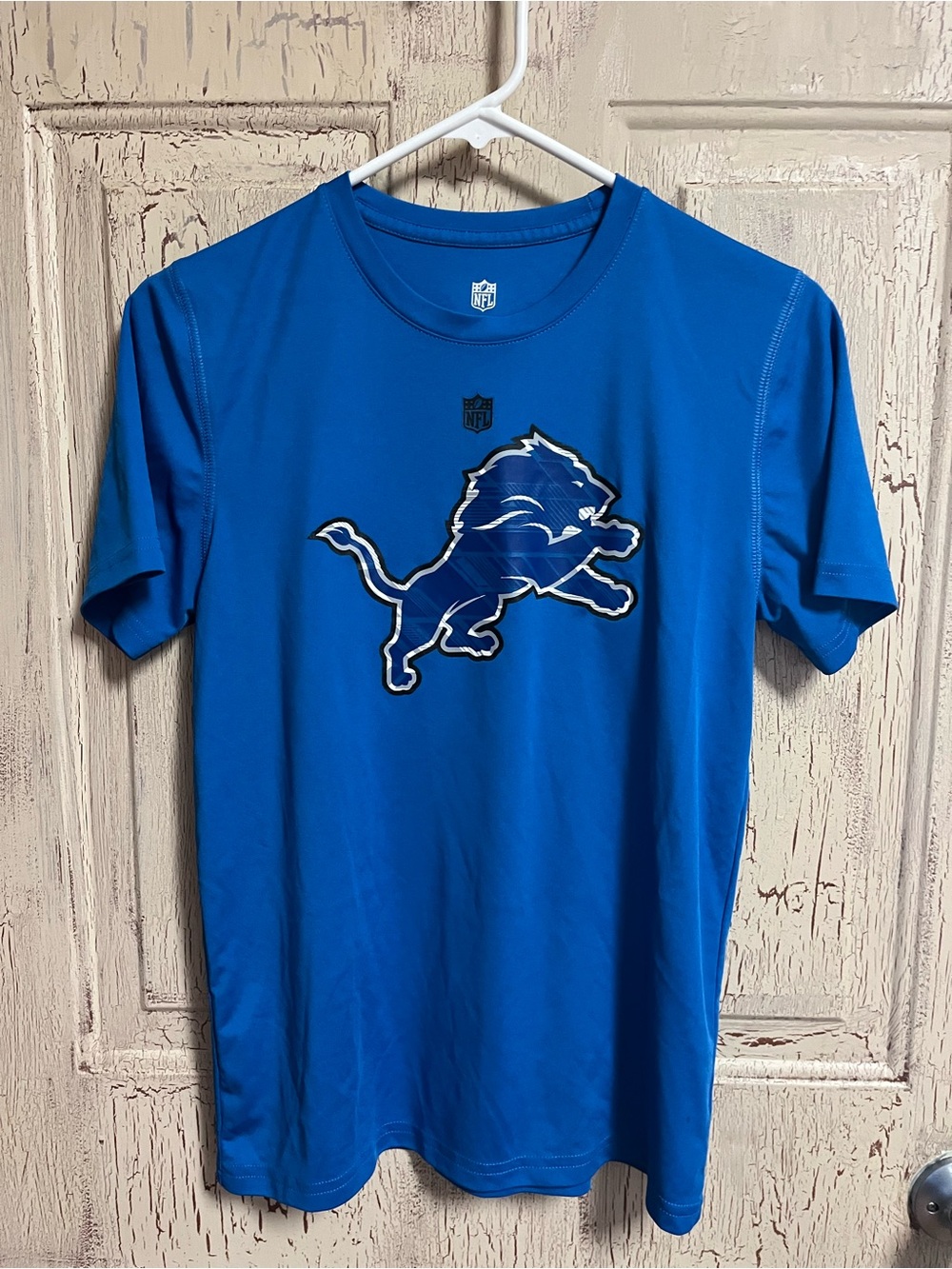 NFL Blue Detroit Lions Short Sleeve Tee